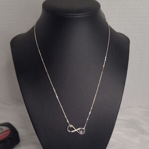 Elegant Silver 925 Infinity Necklace